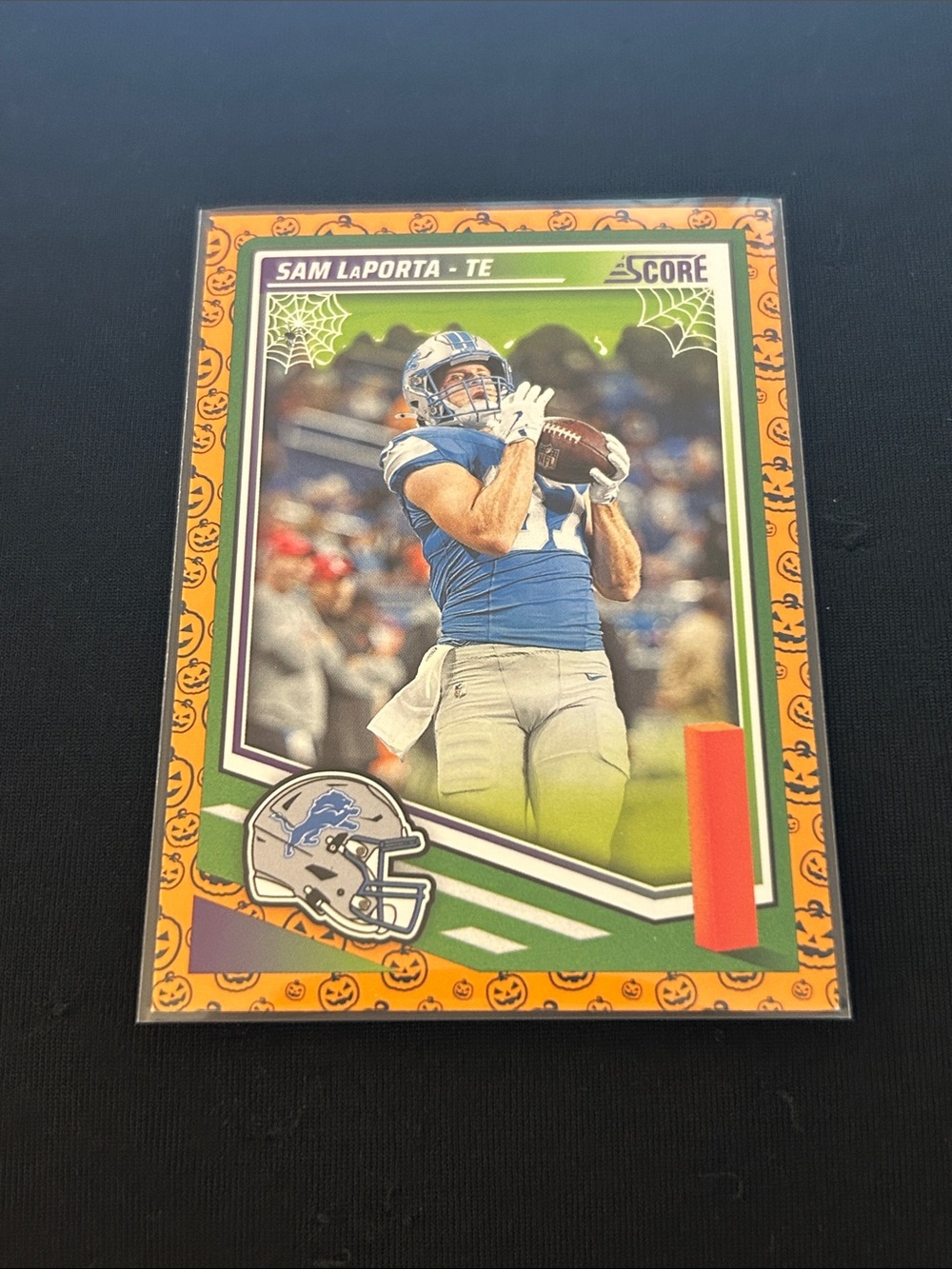 Score Sam LaPorta Detroit Lions Halloween Football Trading Card
